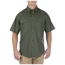 camisa taclite pro manga corta verde 5.11