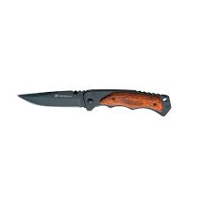 navaja con mango de madera smith&wesson