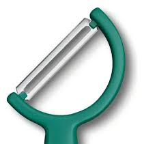 Pelador Rho, recto, un solo filo, verde victorinox