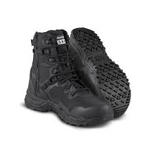bota original swat alpha fury 8" con cierre negra