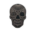 parche barro negro skull multicolor 5.11