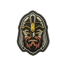 parche fullcolor viking warrior head