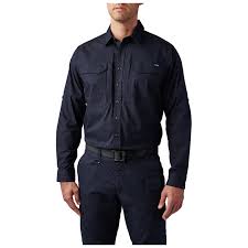 camisa abr pro manga larga azul marino 5.11