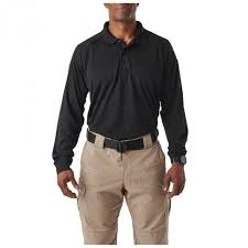 PLAYERA POLO PERFORMANCE M/L NEGRA 5.11 (72049-019)