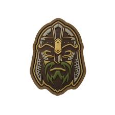 parche multicam viking warrior head